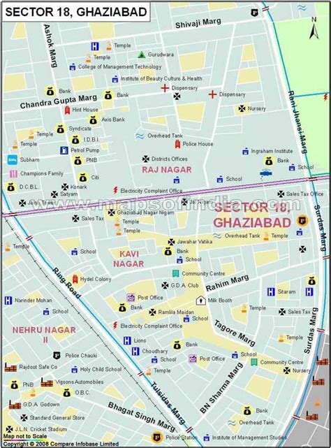 Ghaziabad sector 18 Locality Map, Ghaziabad