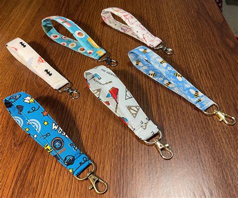 Wrist Lanyard Key Fob Keychain - Etsy UK