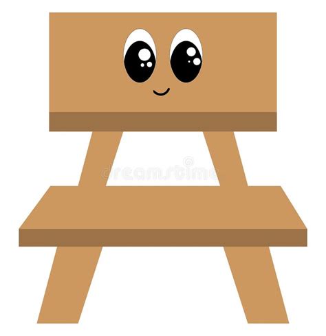 Wooden Chair Vector Illustration Stock Vector - Illustration of seat, chair: 1523710