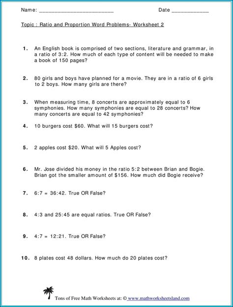 20++ Proportion Word Problems Worksheet – Worksheets Decoomo