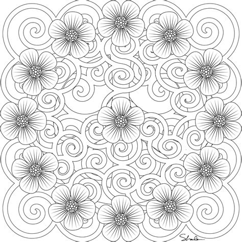 Mandala Coloring Pages Advanced Level Printable at GetColorings.com ...