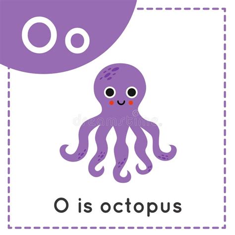 Flashcard Letter O Octopus Stock Illustrations – 33 Flashcard Letter O Octopus Stock ...