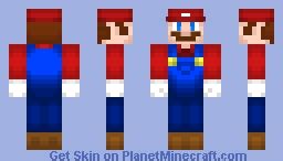 Mario from The Super Mario Bros. Movie (Minecraft Version) Minecraft Skin