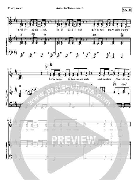 Ancient Of Days Sheet Music PDF (Ron Kenoly) - PraiseCharts