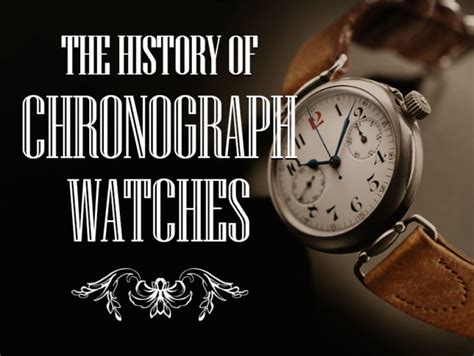 The History of Chronograph Watches | StrapsCo