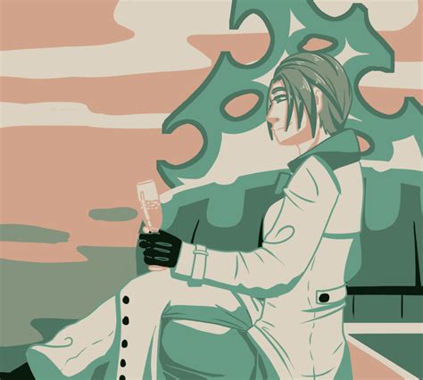 In Case of Art — Rufus Shinra in a limited color palette, inspired...