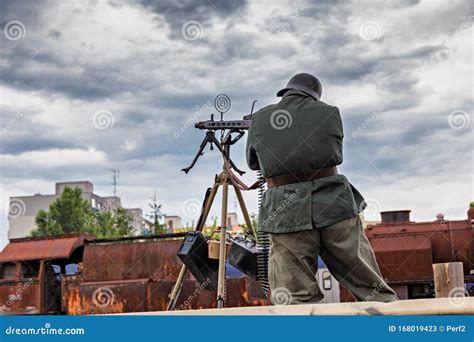 Reconstruction II. World War Stock Image - Image of exhibition, uniform ...