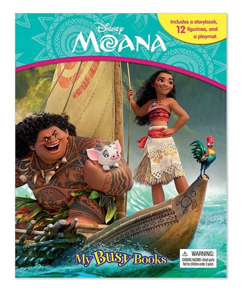 Disney Princess Moana My Busy Book & Figurine Set | My busy books, Disney books, Disney