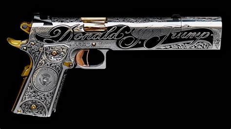 Donald Trump’s custom built and engraved 1911 pistol. : r/ATBGE