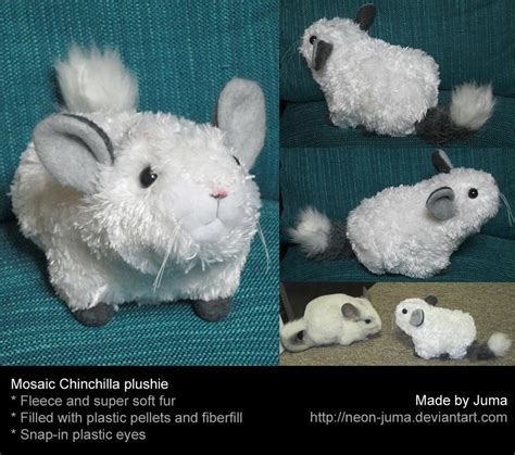 Mosaic Chinchilla plushie by Neon-Juma on DeviantArt