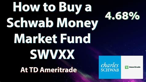 How to buy a Schwab SWVXX Mutual Fund at TD Ameritrade. Step by Step. - YouTube