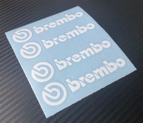 4 Brembo Decals Stickers Vinyl Caliper Multi Color Heat | Etsy