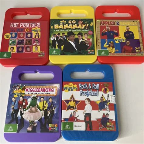 THE WIGGLES BUNDLE Lot x5 DVD’s incl 1x NEW sealed R4 Aus Kylie Minogue ...