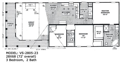 Single Wide Mobile Home Floor Plans And Pictures