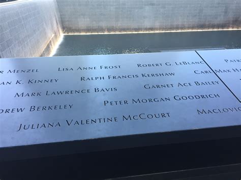 Ace Bailey and Mark Bavis name at the 9/11 Memorial : r/hockey