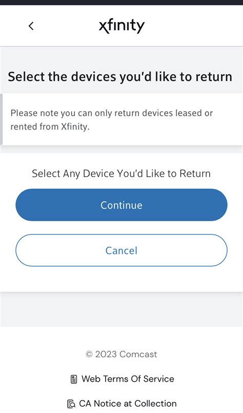 ‎Issues returning equipment | Xfinity Community Forum