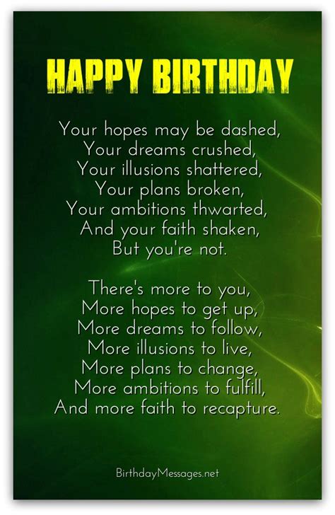 Inspirational Birthday Poems - Page 2