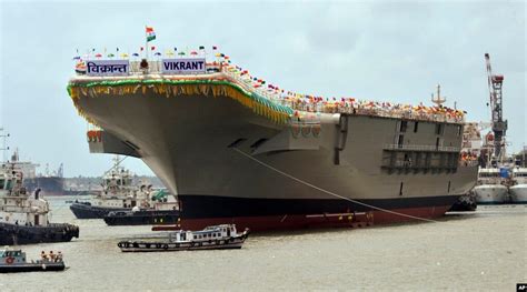 India Launches Indigenously-Built Aircraft Carrier