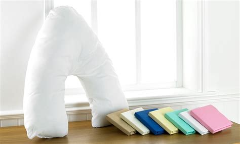 V-Shaped Pillow and Cover | Groupon