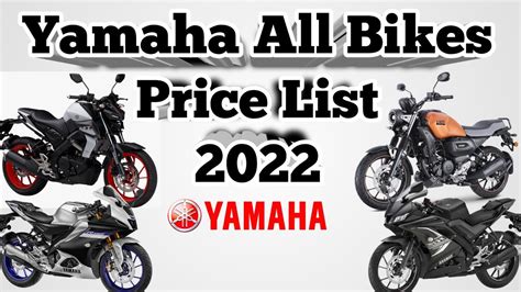 All Yamaha Bikes New PRICE List 2022 | Whole Yamaha Bikes with ON ROAD ...