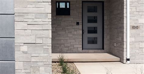 Tailored Blend Modern Home Exterior Stone Veneer - Thin Stone Masonry ...