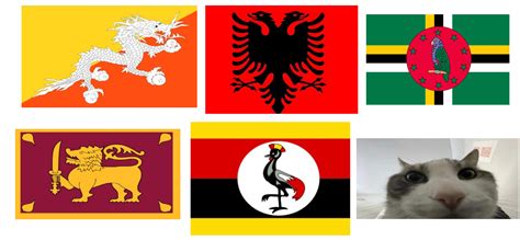 beautiful country flags with animals on them : r/vexillologycirclejerk