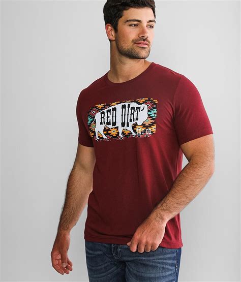 Red Dirt Hat Co. Buffalo T-Shirt - Men's T-Shirts in Red | Buckle