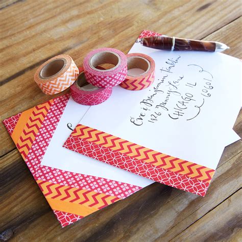 Washi Tape Decorated Envelopes | Decorated envelopes, Washi tape cards, Mail art envelopes