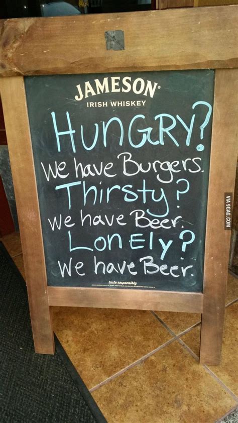 Sign outside a bar | Bar quotes, Beer quotes, Funny bar signs