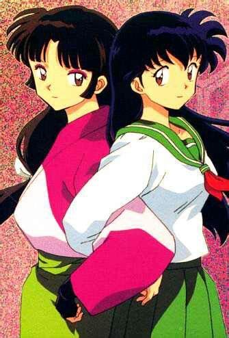 Demon slayer Sango and modern day girl Kagome - InuYasha Official Art Kagome And Inuyasha ...