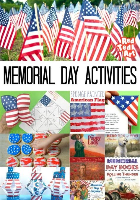 2024 Patriotic Memorial Day Activities for Kids - Red Ted Art