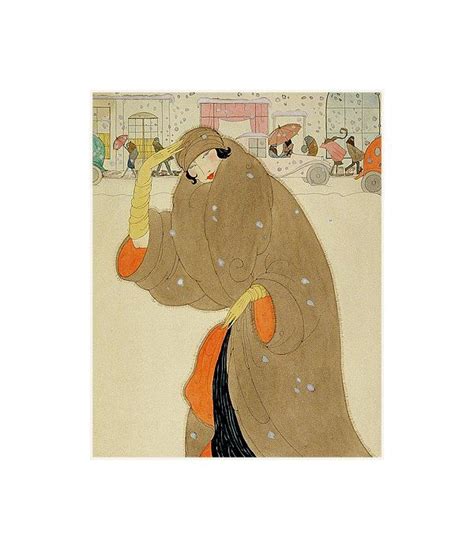 A Woman Wearing A Brown Coat Framed Print by Helen Dryden | Framed prints, Fashion frames, Prints