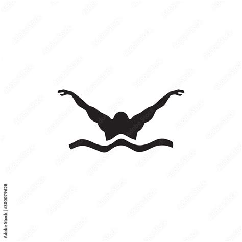 Swimmer logo design vector template Stock Vector | Adobe Stock