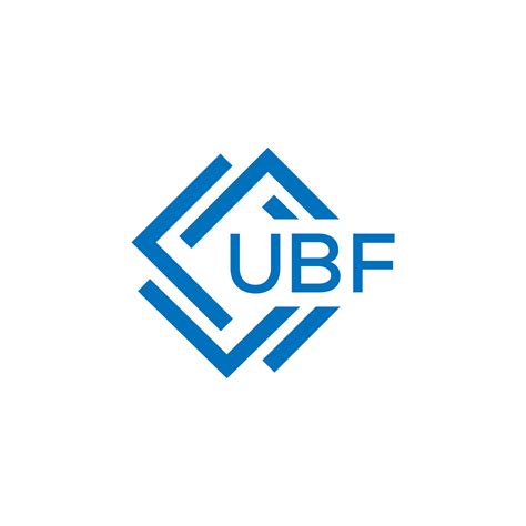 UBF technology letter logo design on white background. UBF creative initials technology letter ...