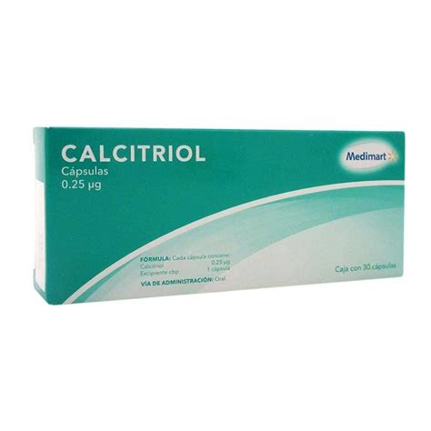 Calcitriol Medimart 0.25 µg 30 cápsulas | Walmart