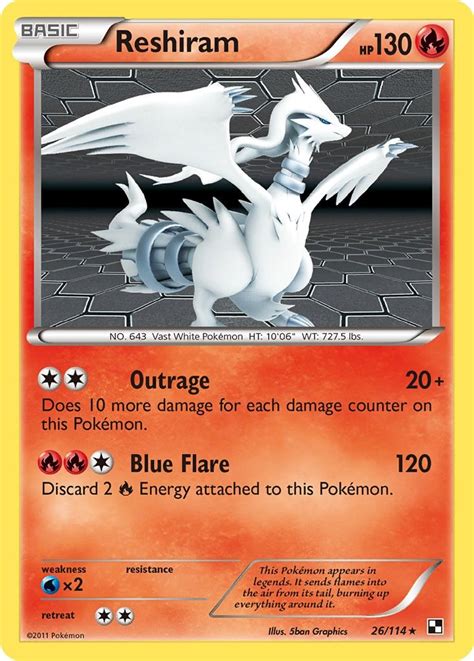 Reshiram - Black and White - Pokemon