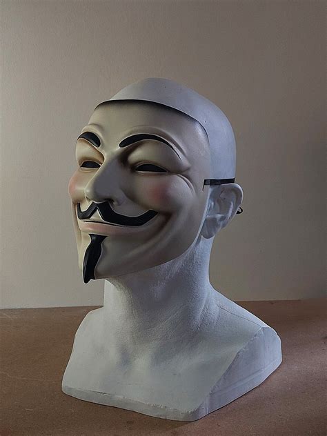 V for Vendetta Mask Replica Created From Screen Used Mask - Etsy