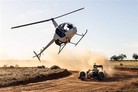 Watch Daniel Ricciardo race a Red Bull F1 car in the desert