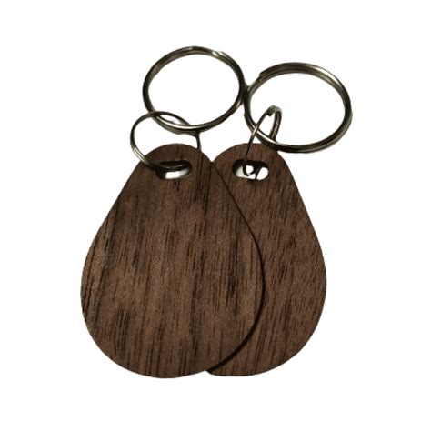 Wood RFID Keyfobs, Custom Printed – The Card Network