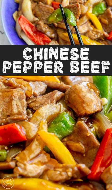 Chinese Pepper Beef Stir Fry is a takeout favorite! It is so quick and easy to make at home you ...