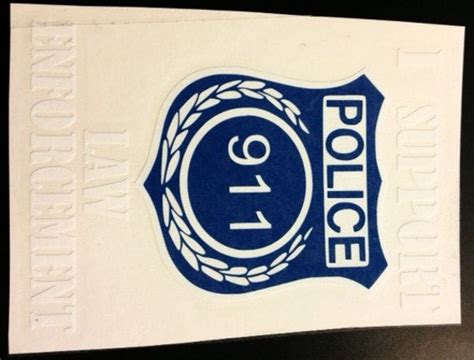 law enforcement support decal