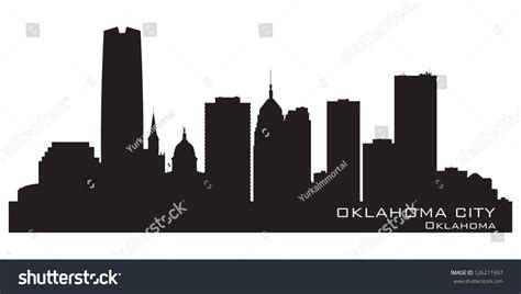 395 Oklahoma City Skyline Silhouette Images, Stock Photos, 3D objects ...