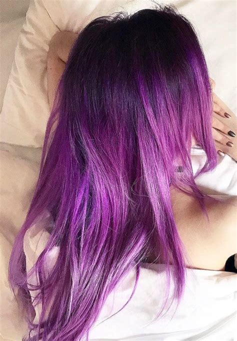 10 Plum Hair Color Ideas For Women Plum Violet Hair, Plum Brown Hair ...