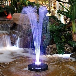 Alpine Corporation 550-GPH Pump 48-LED Light Floating Spray Fountain, Black : Amazon.ca: Patio ...