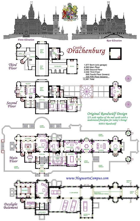 Drachenburg CASTILLO PISO PLAN | Castle floor plan, Castle house plans, House floor plans