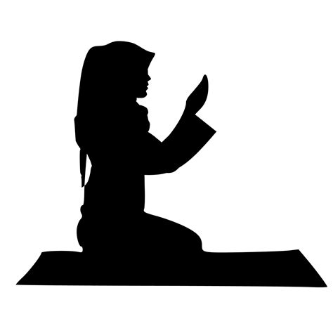 Islamic, Prayer, Silhouette, Female Free Stock Photo - Public Domain Pictures