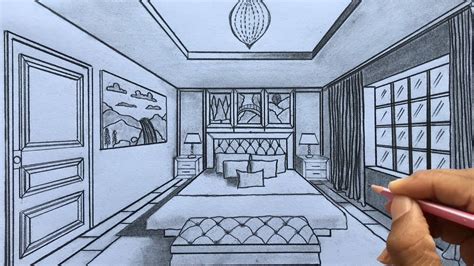 Drawing Of A Bedroom Easy - DRAWING IDEAS