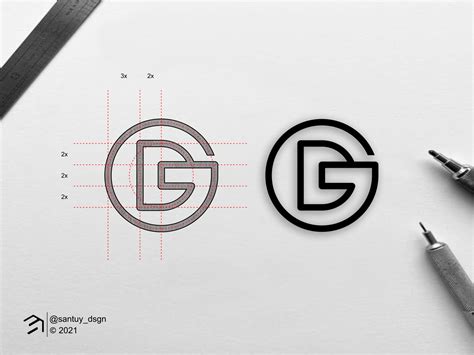 DG monogram logo by santuy_dsgn on Dribbble