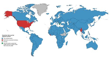 Countries that use the imperial system : r/MapsWithoutNZ