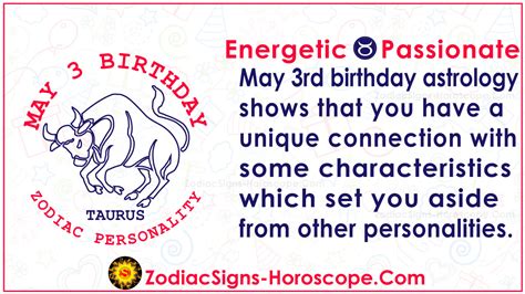 May 3 Zodiac (Taurus) Horoscope Birthday Personality and Lucky Things